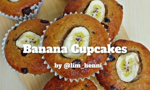 Banana Cupcake - Kue dari Gula Palem