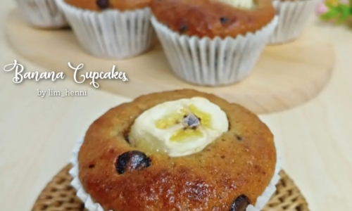 Banana Cupcakes - Kue dari Gula Palem