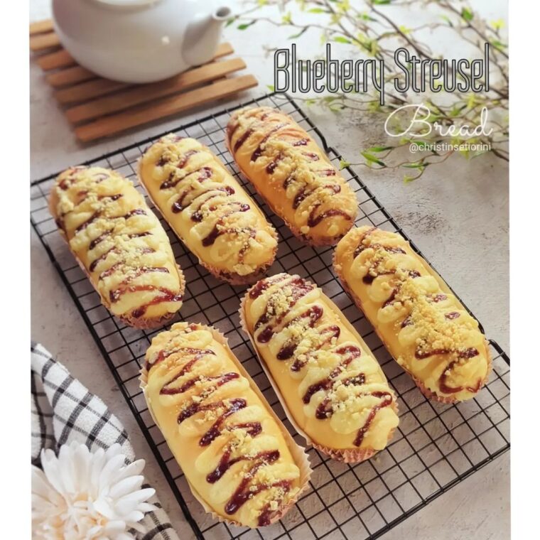 Resep Blueberry Streusel Bread Dari christinsetiorini