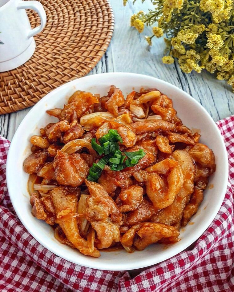 Resep Crispy And Spicy Sticky Oriental Chicken Dari yscooking