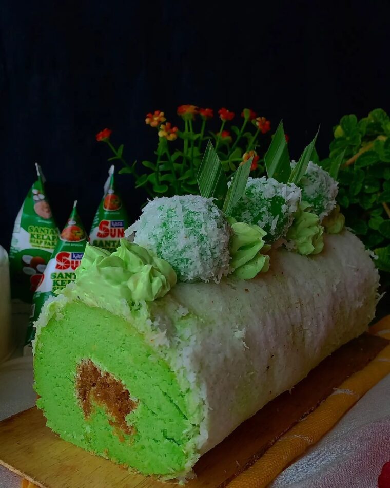 Resep Klepon Roll Cake Kara Dari mama_aurel_aerilyn