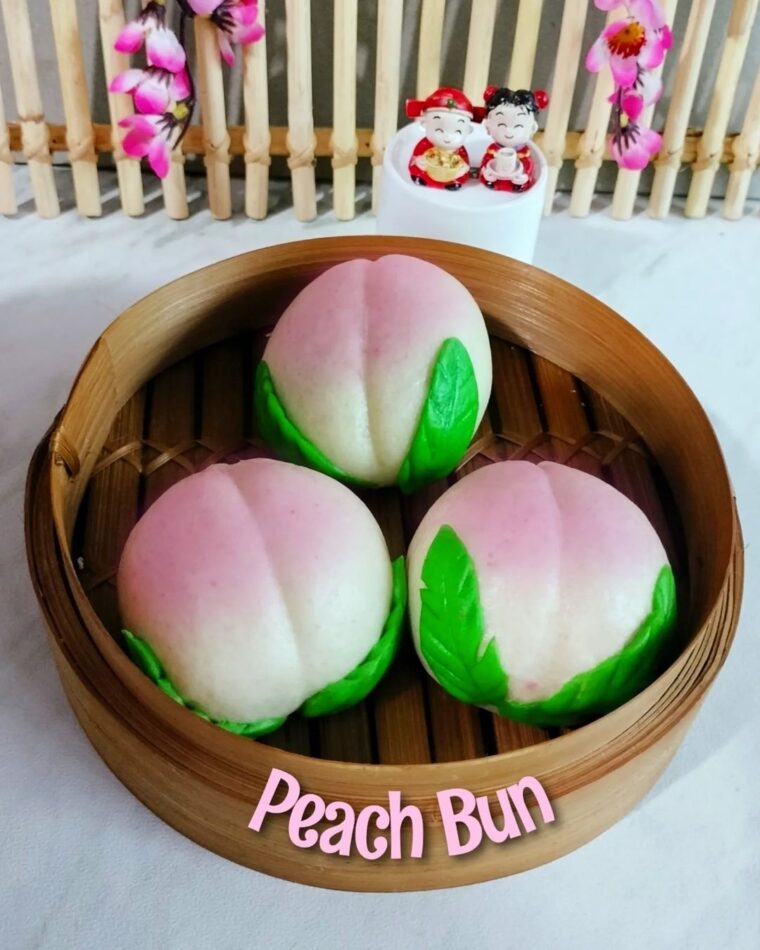 Resep Longevity Peach Bun / Sien Tho Pao Dari herlina2012