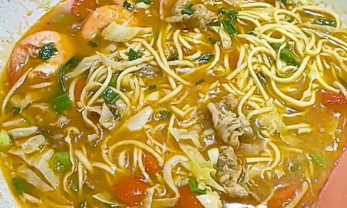 Mie Kari - Masakan dari Daging Sapi dan Kol(kubis)