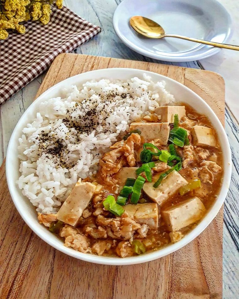 Resep Minced Meat Tofu Bowl Dari yscooking