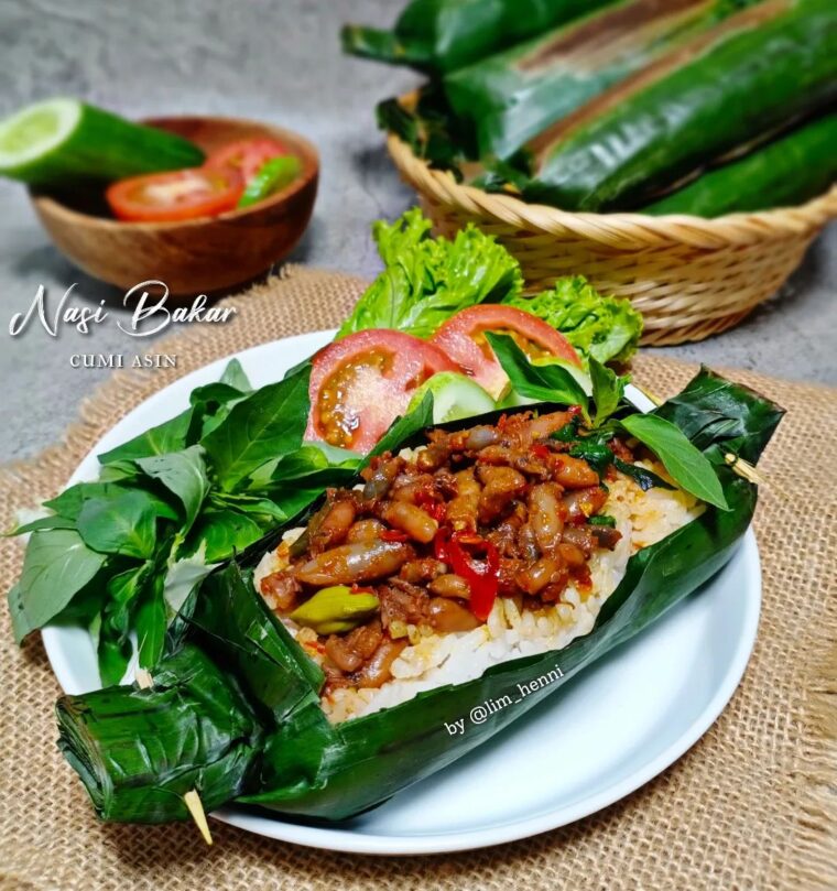 Resep Nasi Bakar Cumi Asin Dari lim_henni