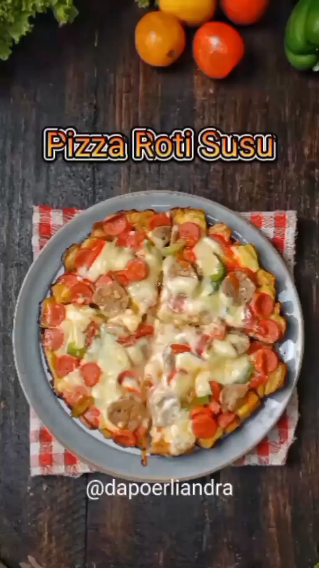 Resep Pizza Roti Susu Teflon dari @dapoerliandra