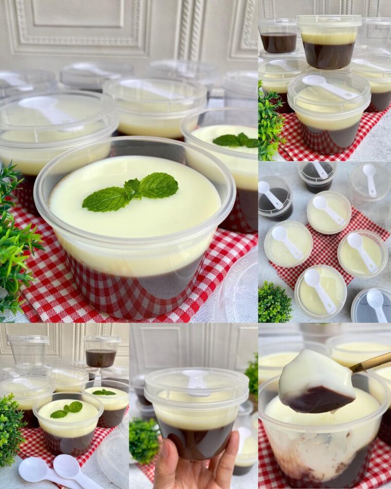 Resep Puding Coklat With Vla Vanila Dari debbie_ariesthea