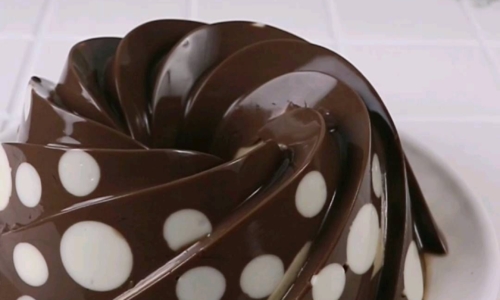 Puding Polkadot Cokelat Kopi