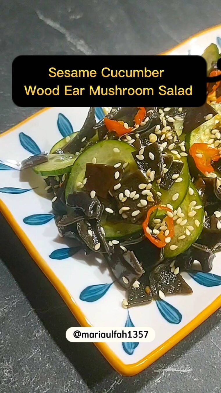 Resep Sesame Cucumber Wood Ear Mushroom Salad Dari mariaulfah1357