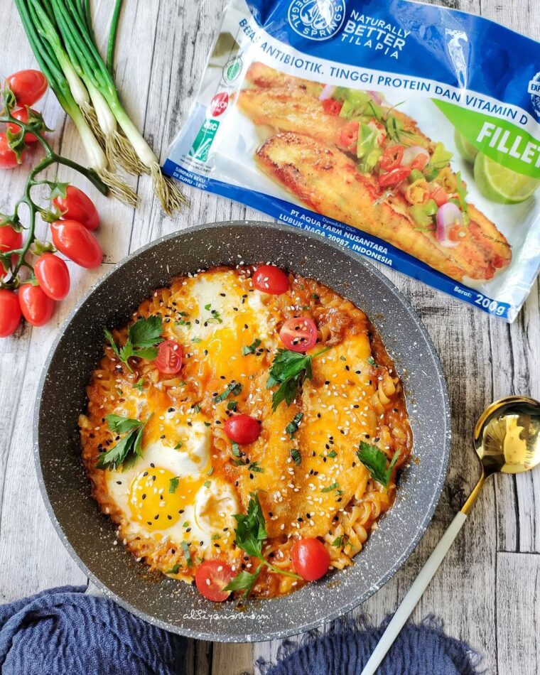 Resep Shakshouka Macaroni Tilapia Dari albiyansmom