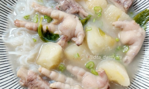 Sop Singkong Ceker - Masakan dari Ceker