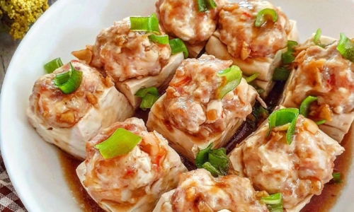 Steam Prawn And Meat Tofu