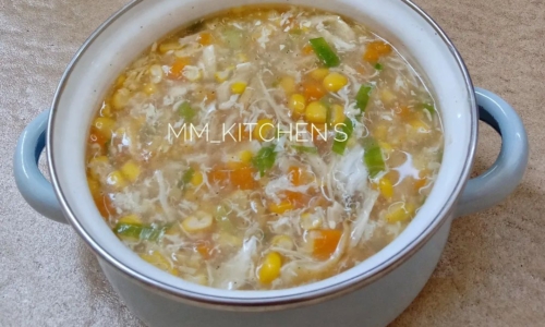 Sup Jagung Ayam Suwir