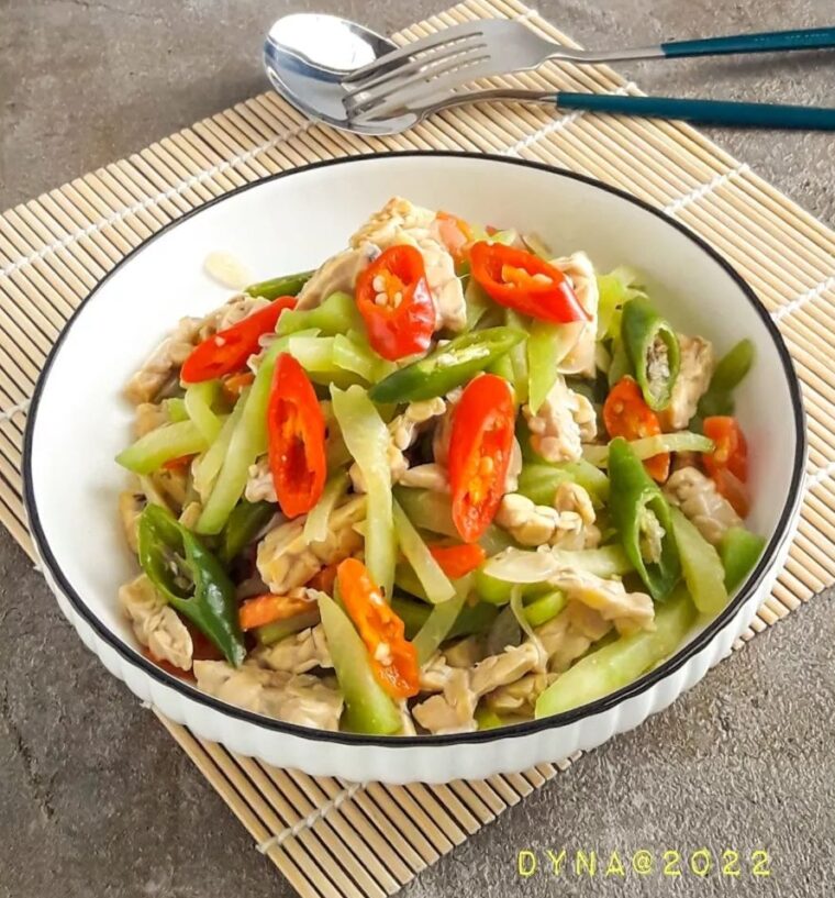 Resep Tumis Labu Siam Tempe Dari dapur_dyna