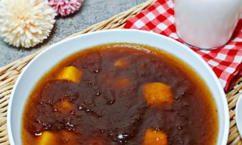 Bubur Sagu Rangi Ubi - Minuman dari Jeruk