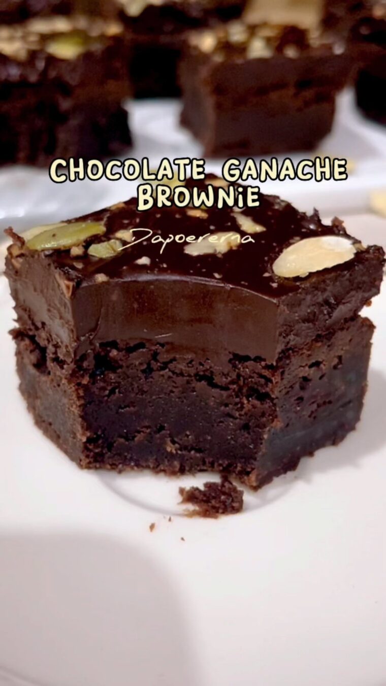 Resep Chocolate Ganache Brownie Dari dapoererna