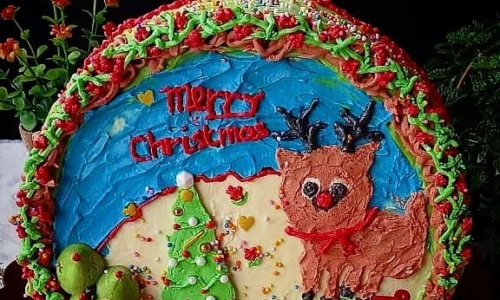 Christmas Chiffon Pandan