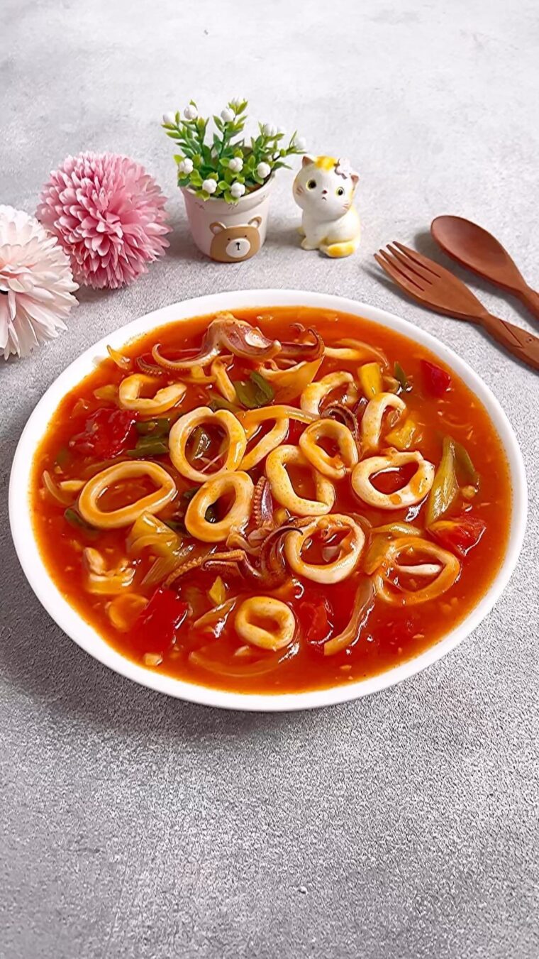 Resep Cumi Saus Asam Manis Dari lilyminarosa