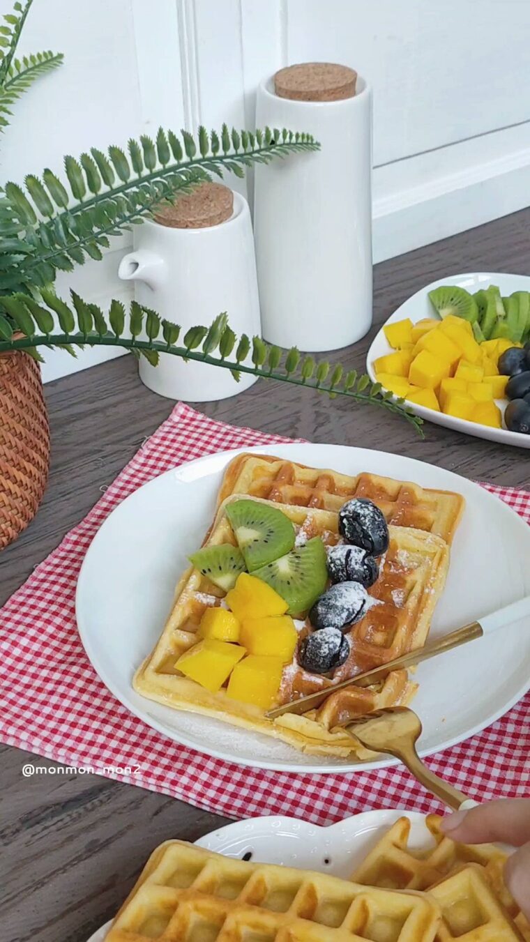 Resep Easy Waffles Dari monmon_mon2