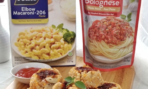 Kroket Makaroni Panggang Bolognese