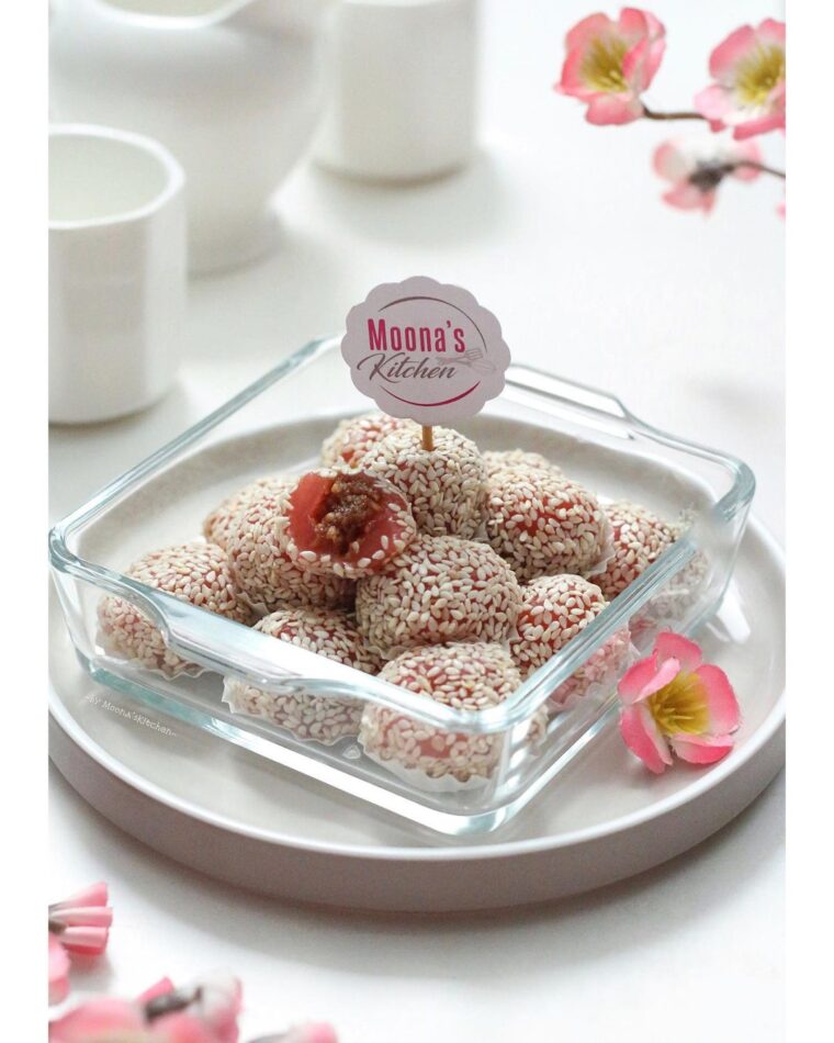 Resep Mochi Wijen Isi Kacang Dari moona_jingga