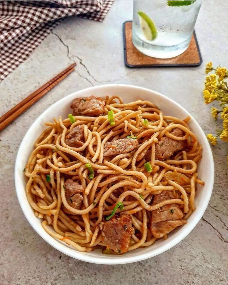 Resep Mongolian Beef Noodle Dari yscooking