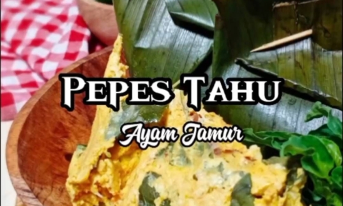 Pepes Tahu Ayam Jamur