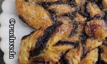 Snowflake Chocolate Pastry