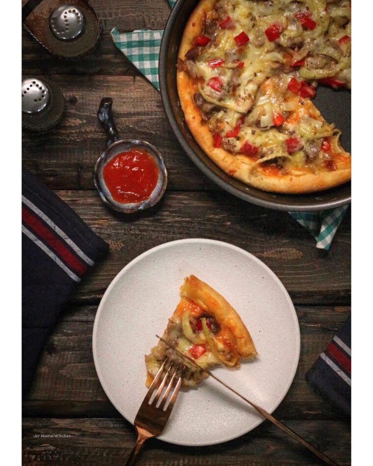 Resep Spicy Beef Mayo Pizza Dari moona_jingga