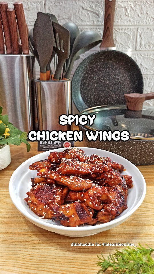 Resep Spicy Chicken Wings Dari dhiahoddie