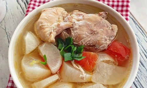 Sup Ayam Lobak - Masakan dari Lobak