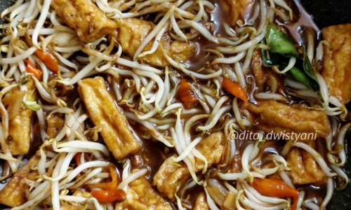 Tumis Tauge Tahu Petis