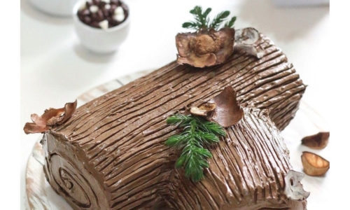 Yule Log Cake