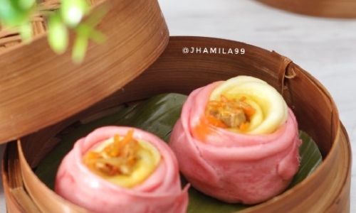 Bakpao Mawar - Kue dari Wortel