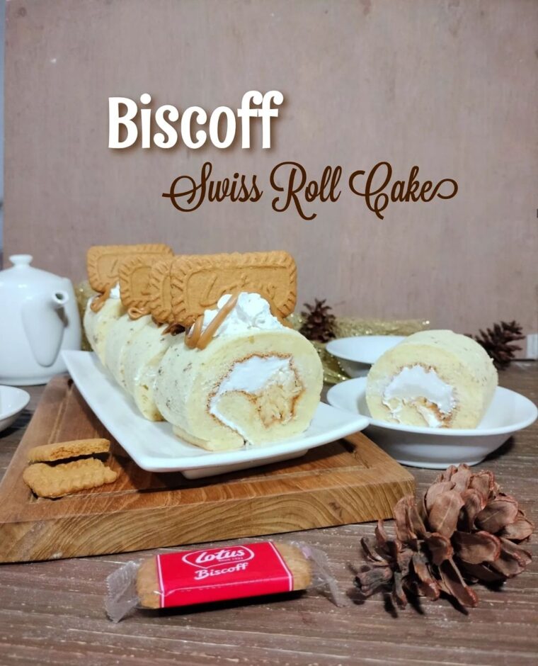 Resep Biscoff Swiss Roll Cake Dari herlina2012