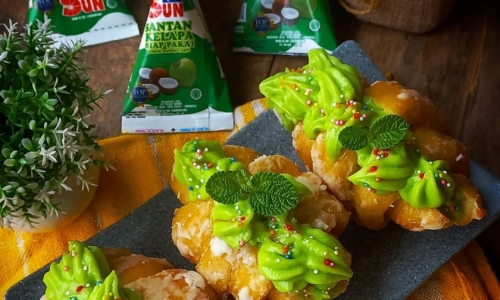 Donat Croissant Goreng Vla Pandan