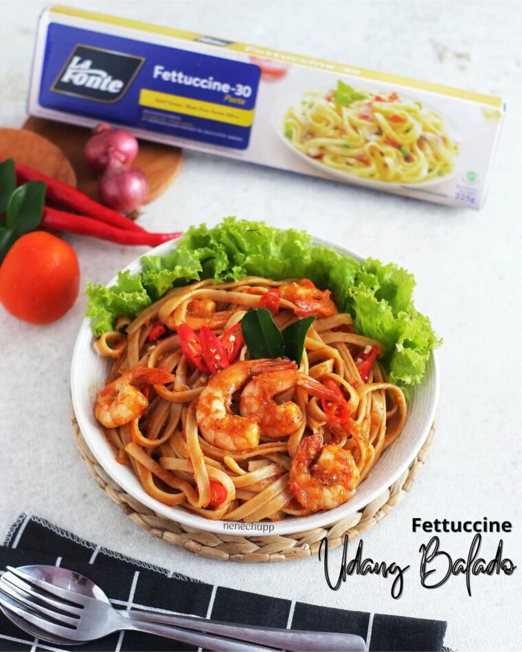Resep Fettuccine Balado Udang Dari nenechupp
