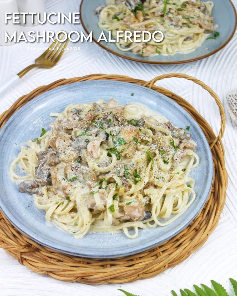 Resep Fettucine Mushroom Alfredo Dari fitriyas_widodo