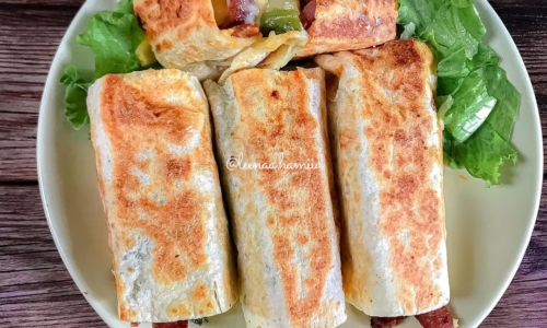 Kebab Tortila Wrap - Masakan dari Selada