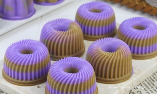 Pudding Santan Kopi Taro