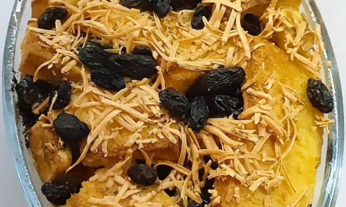 Puding Roti Tawar Pisang