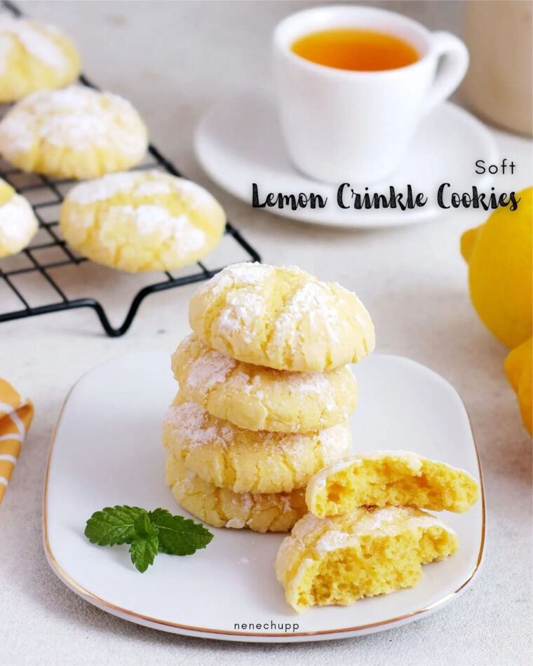 Resep Soft Lemon Crinkle Cookies Dari nenechupp