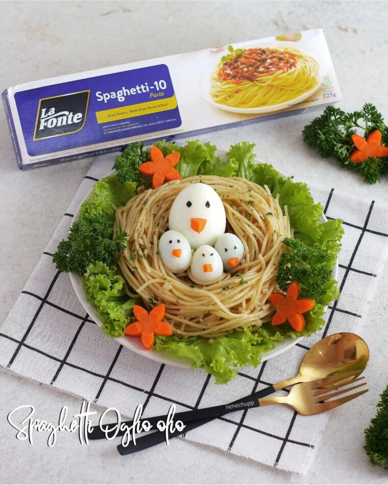 Resep Spaghetti Oglio Olio Dari nenechupp