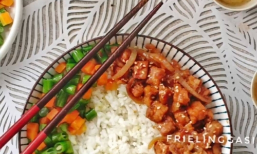 Teriyaki Tempe Rice Bowl