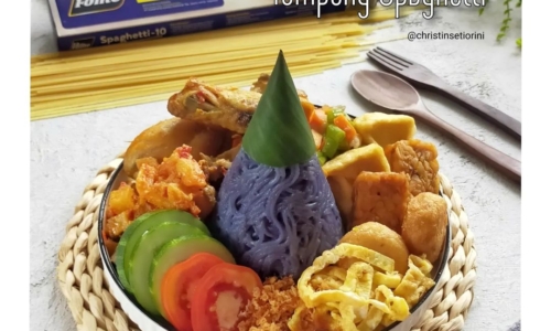 Tumpeng Spaghetti - Masakan dari Pasta(spaghetti)