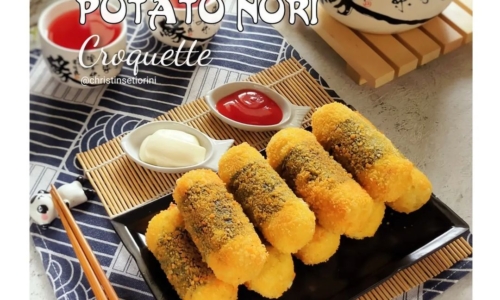 Cheesy Potato Nori Croquette