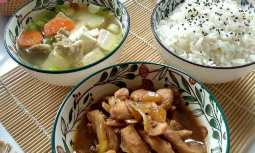 Chicken Yakiniku & Sop Tahu Simpel Ala Rumahan