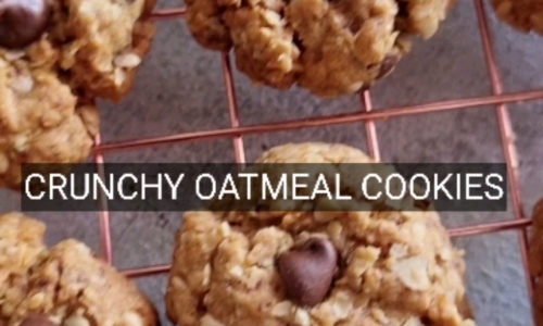 Crunchy Oatmeal Cookies