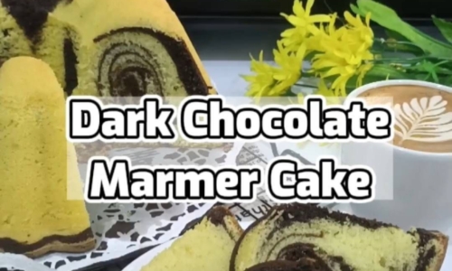 Dark Chocolate Marmer Cake