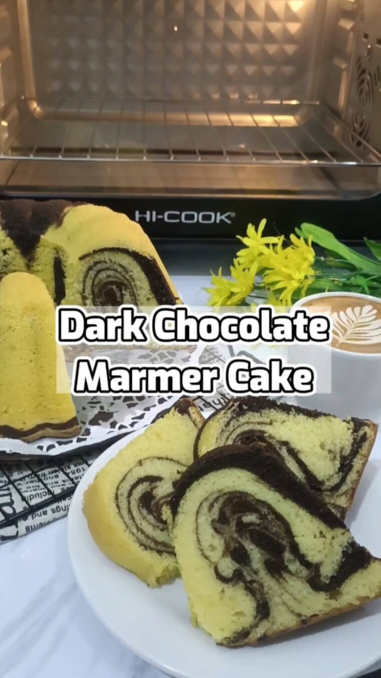 Resep Dark Chocolate Marmer Cake Dari elvynnofianti